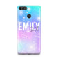 Personalised Unicorn Marble Name Huawei Y9 2018