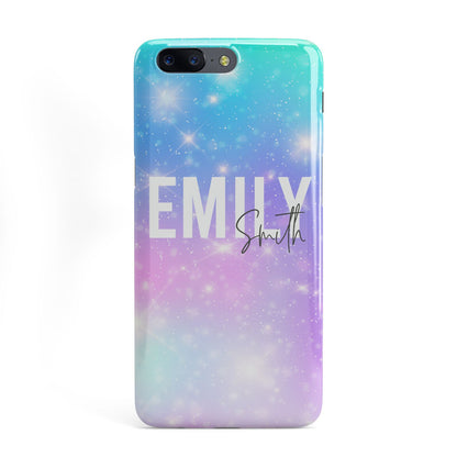 Personalised Unicorn Marble Name OnePlus Case