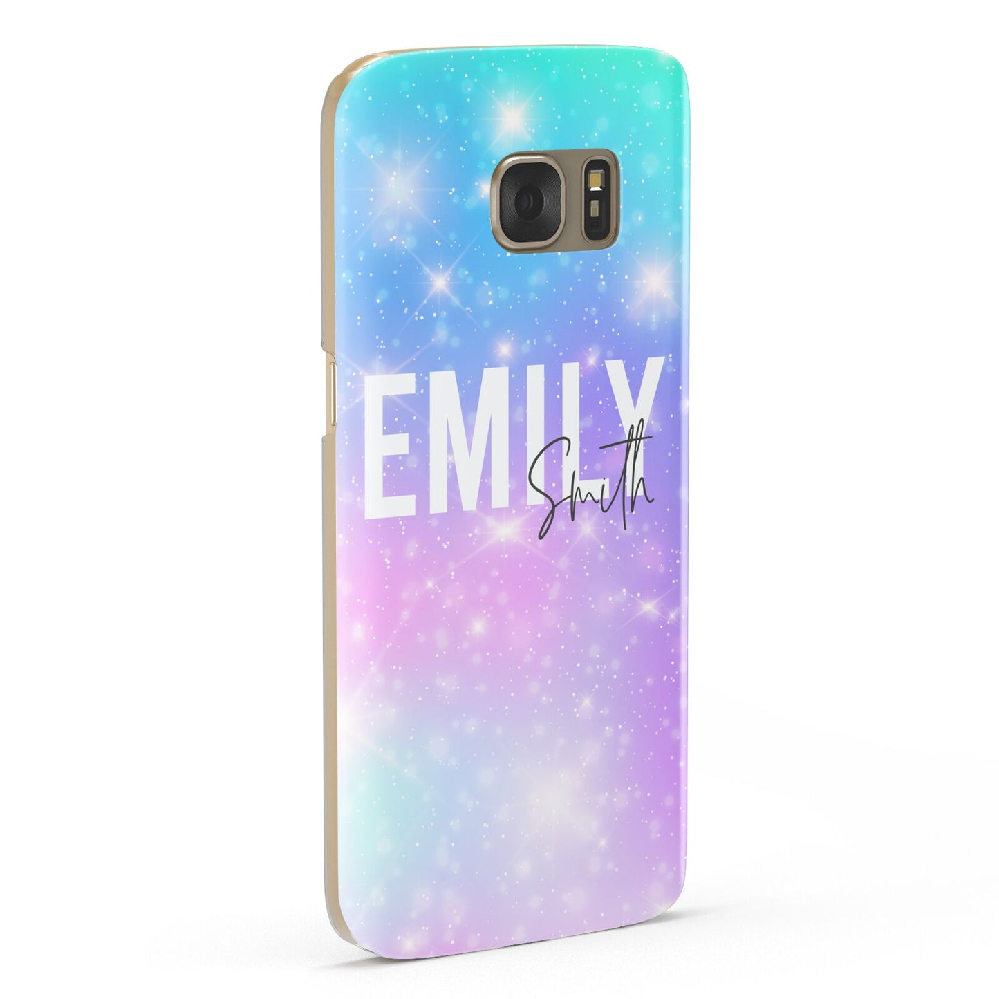 Personalised Unicorn Marble Name Samsung Galaxy Case Fourty Five Degrees