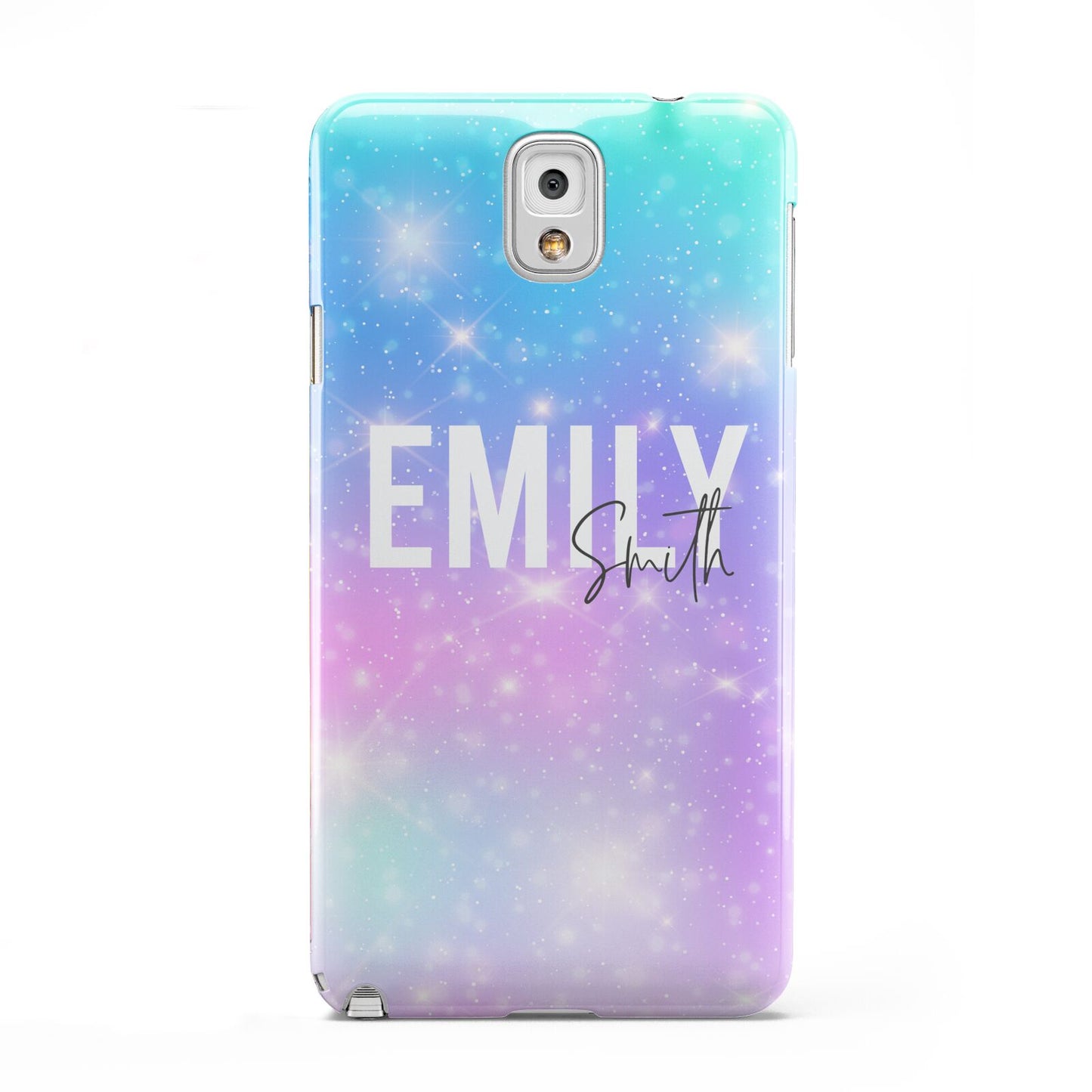 Personalised Unicorn Marble Name Samsung Galaxy Note 3 Case