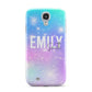 Personalised Unicorn Marble Name Samsung Galaxy S4 Case