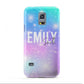 Personalised Unicorn Marble Name Samsung Galaxy S5 Mini Case