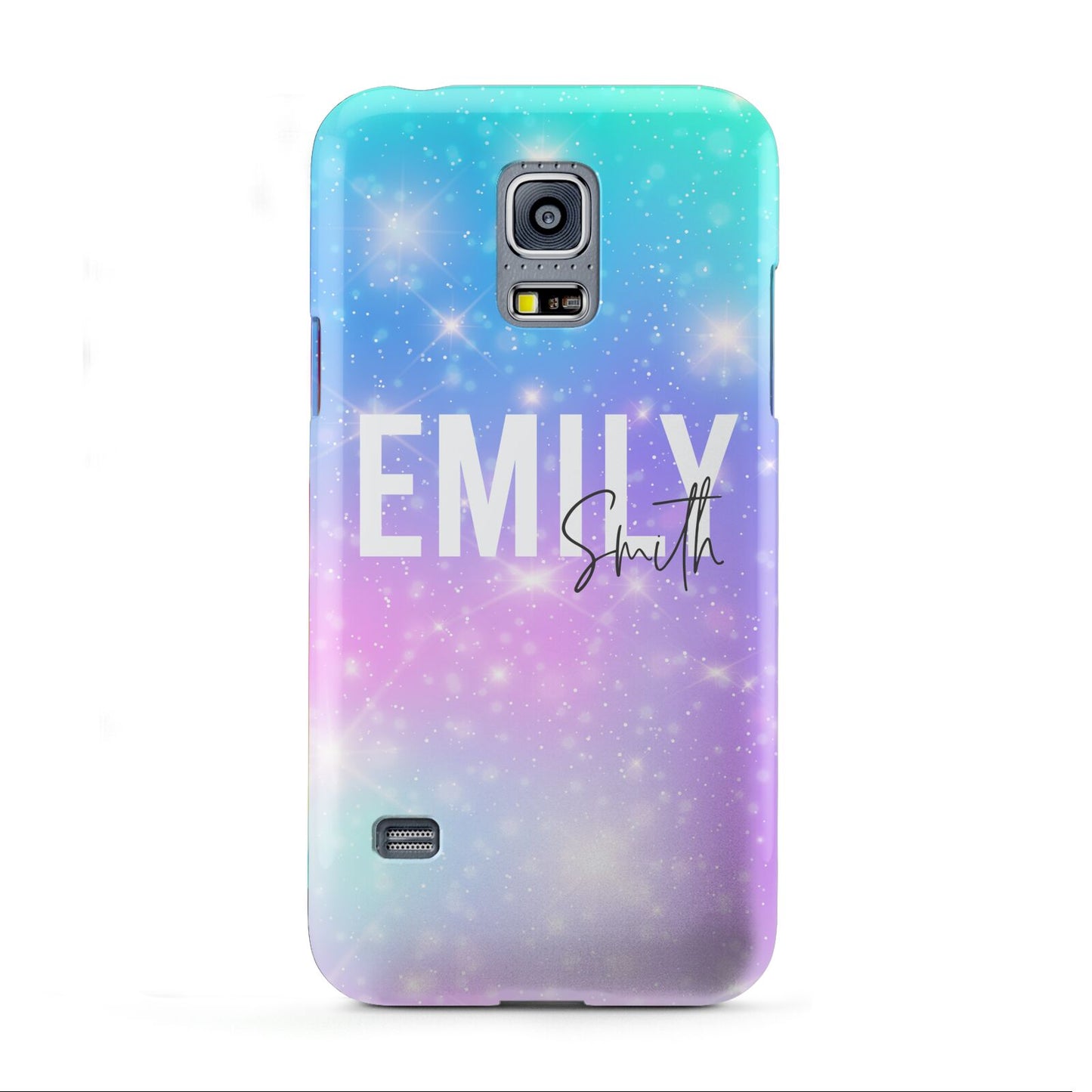 Personalised Unicorn Marble Name Samsung Galaxy S5 Mini Case