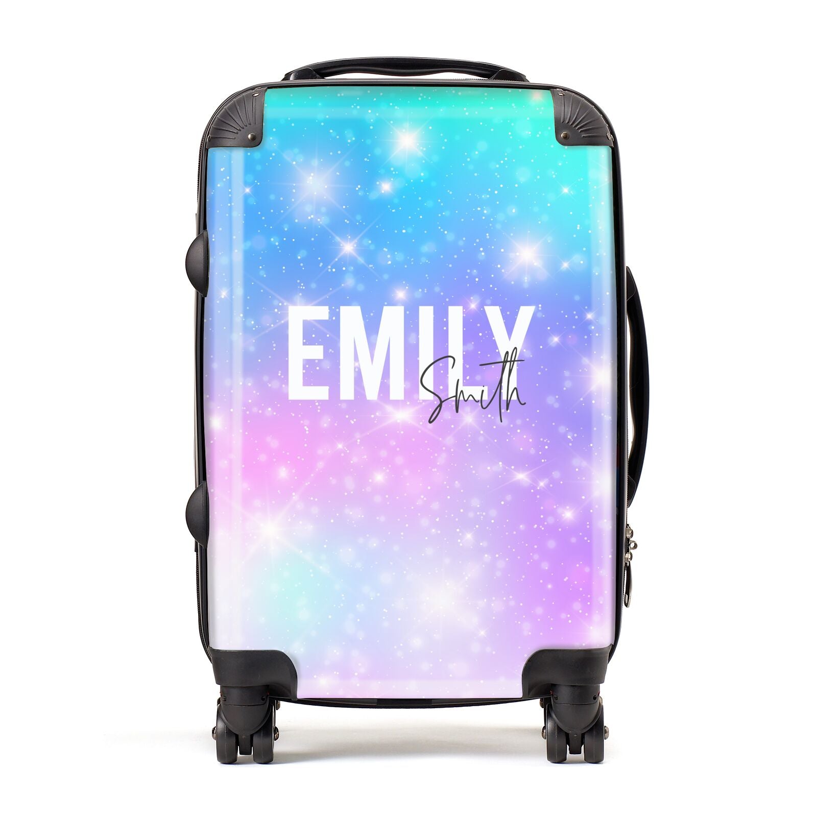 Personalised Unicorn Marble Name Suitcase
