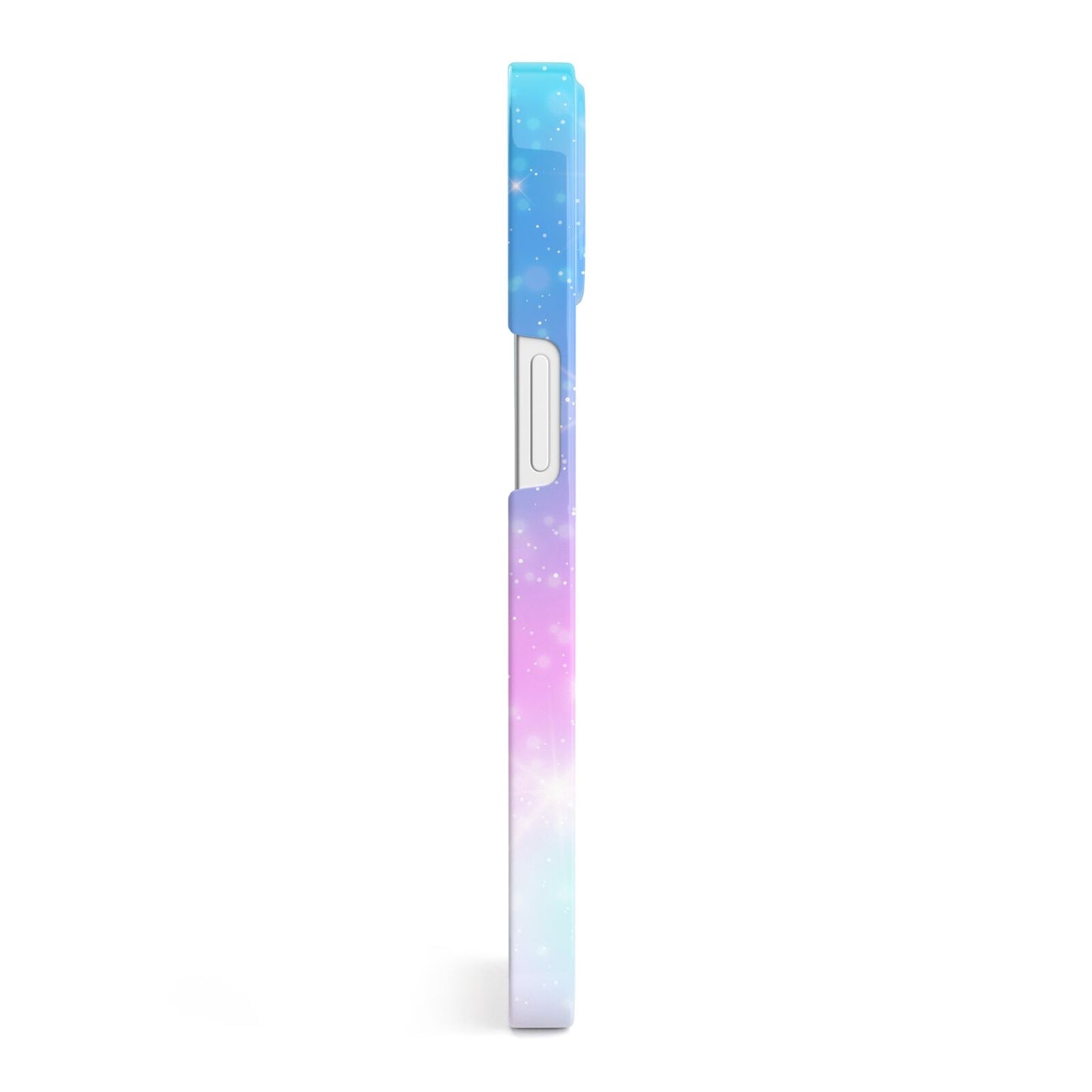 Personalised Unicorn Marble Name iPhone 13 Side Image 3D Snap Case