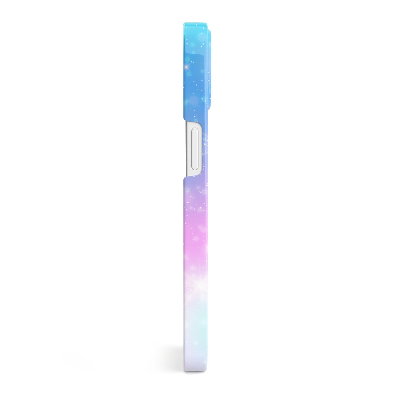 Personalised Unicorn Marble Name iPhone 13 Side Image 3D Snap Case