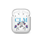 Personalised Unicorn Monogrammed AirPods Case