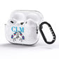 Personalised Unicorn Monogrammed AirPods Pro Glitter Case Side Image