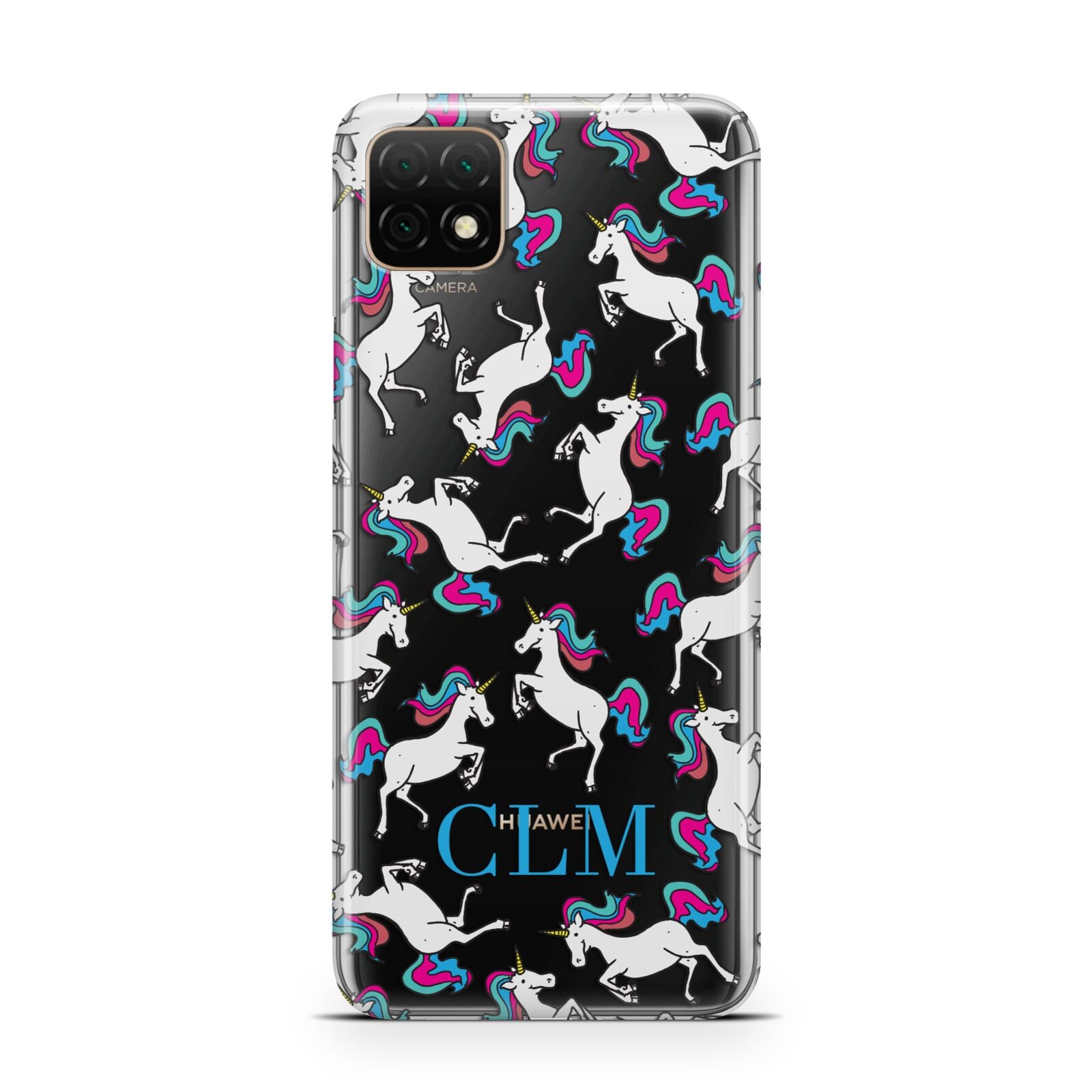 Personalised Unicorn Monogrammed Huawei Enjoy 20 Phone Case