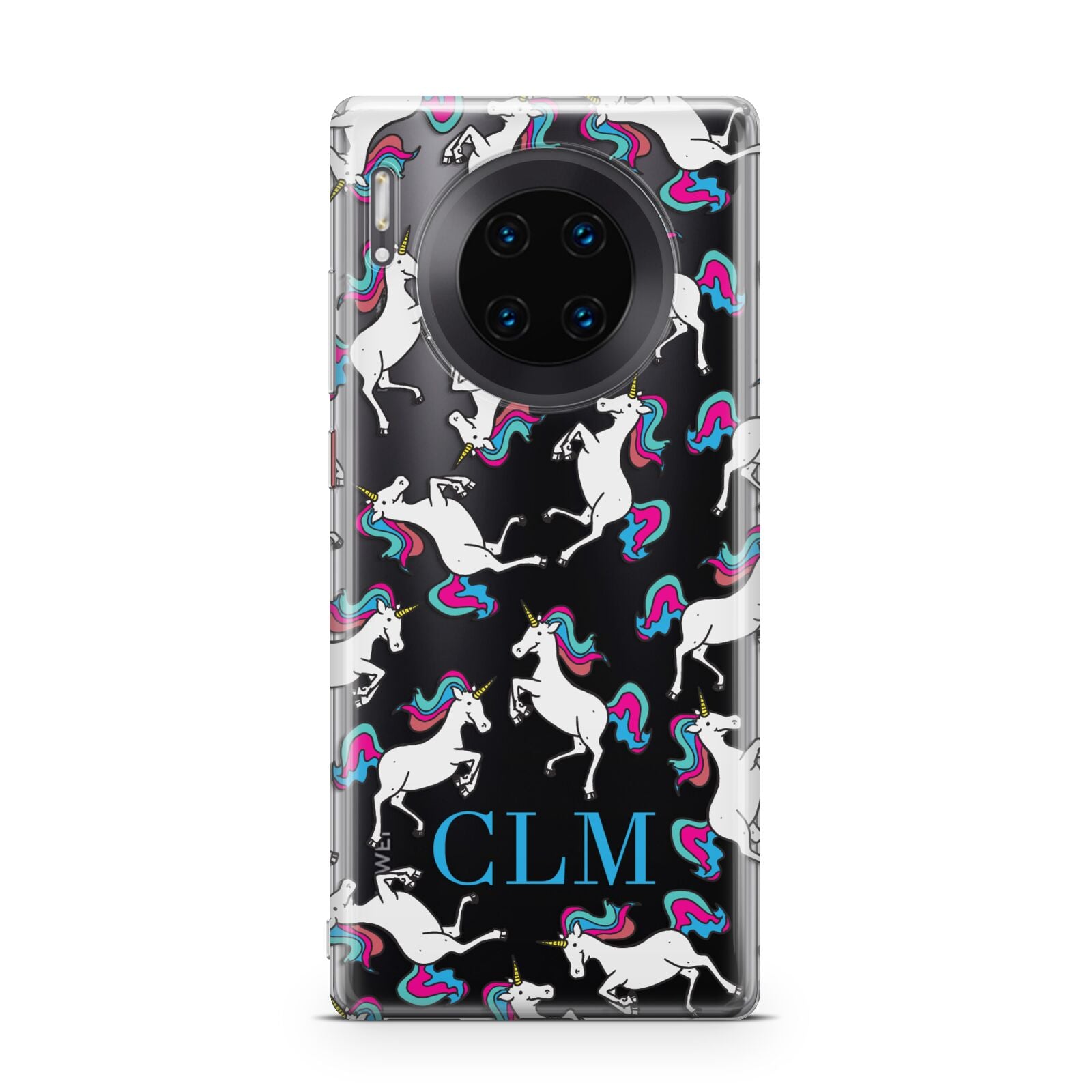 Personalised Unicorn Monogrammed Huawei Mate 30 Pro Phone Case
