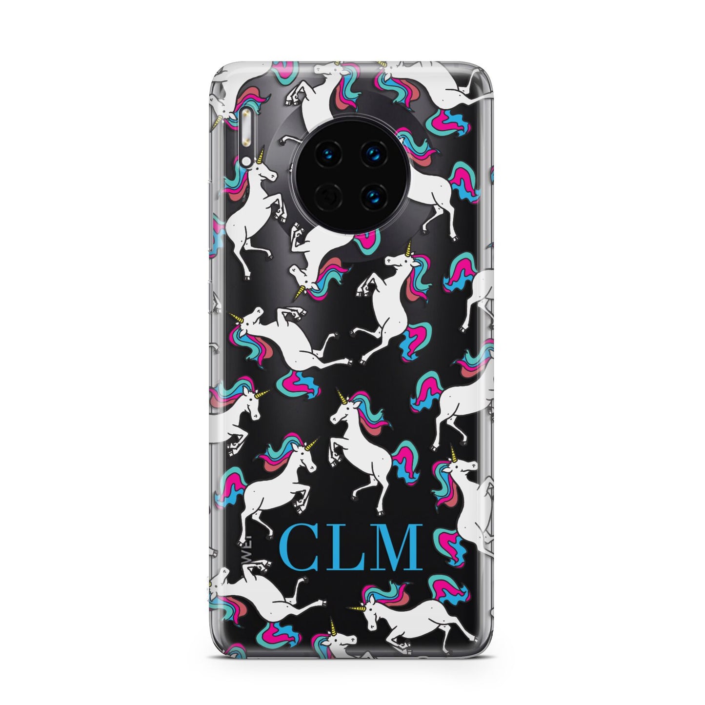 Personalised Unicorn Monogrammed Huawei Mate 30