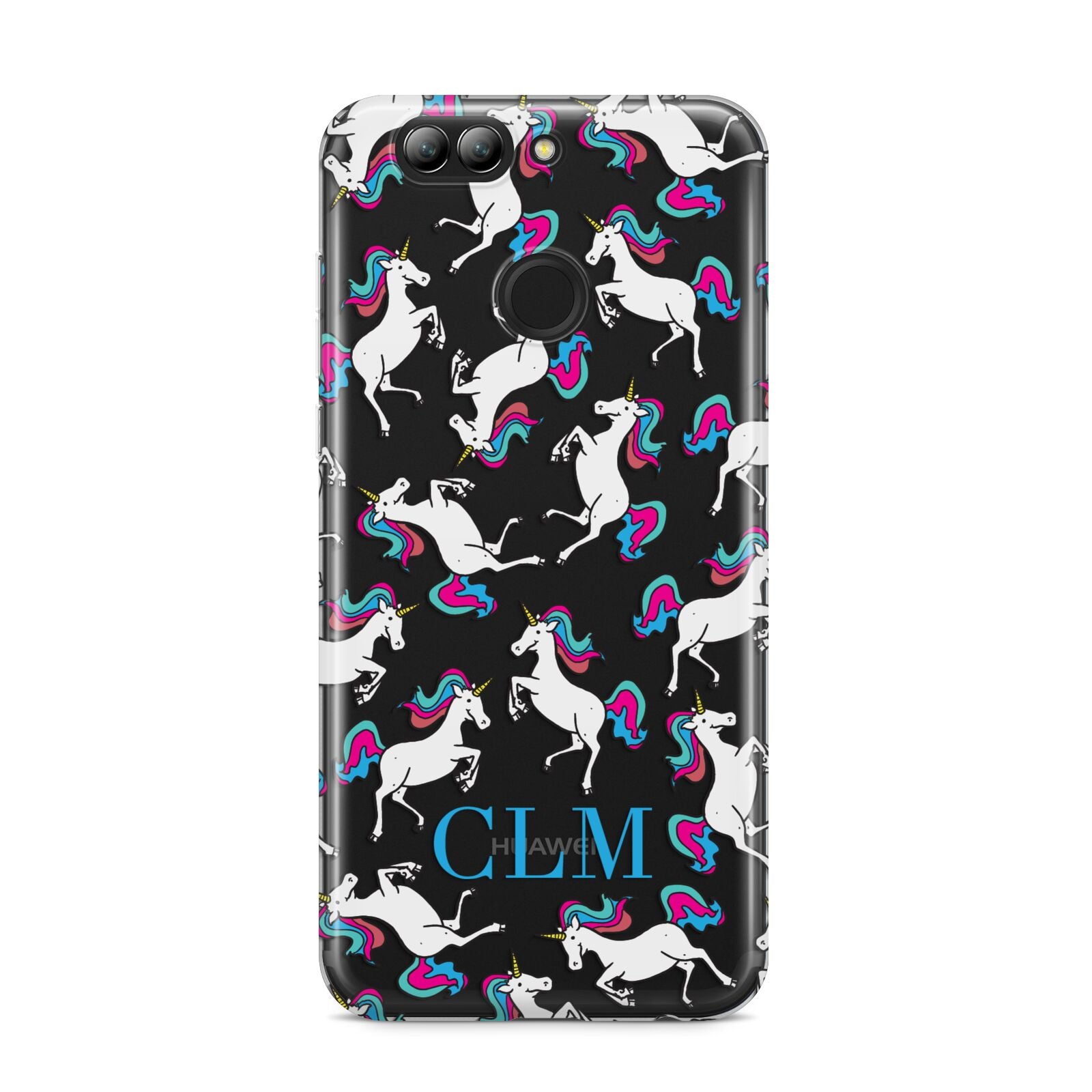 Personalised Unicorn Monogrammed Huawei Nova 2s Phone Case