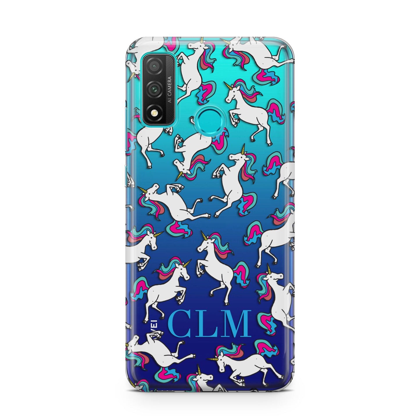 Personalised Unicorn Monogrammed Huawei P Smart 2020