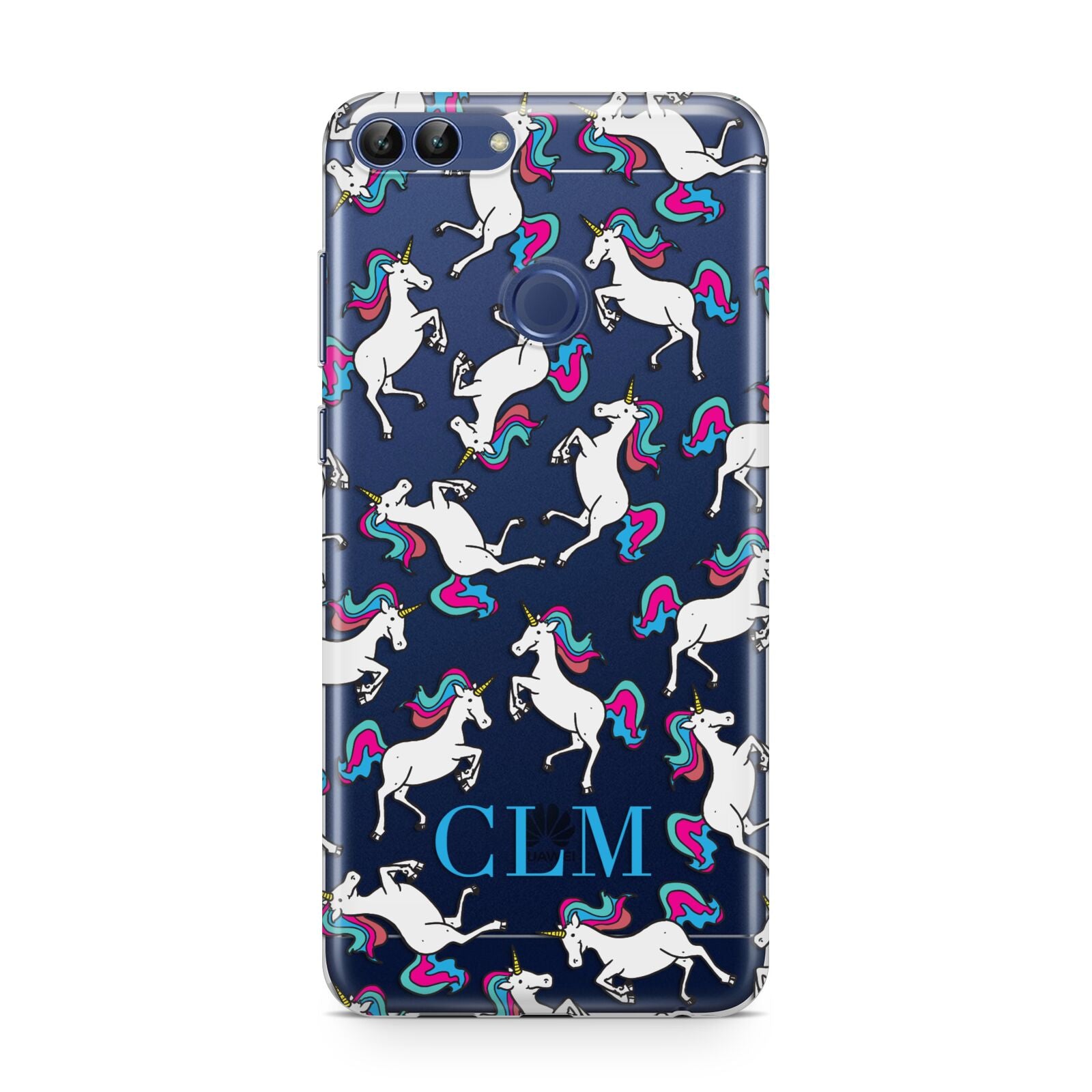 Personalised Unicorn Monogrammed Huawei P Smart Case