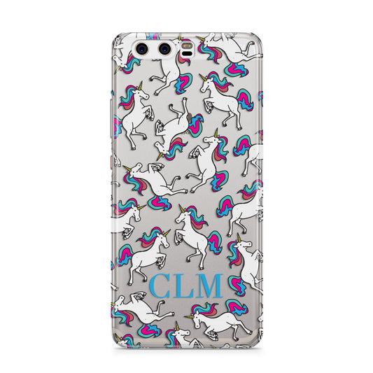 Personalised Unicorn Monogrammed Huawei P10 Phone Case