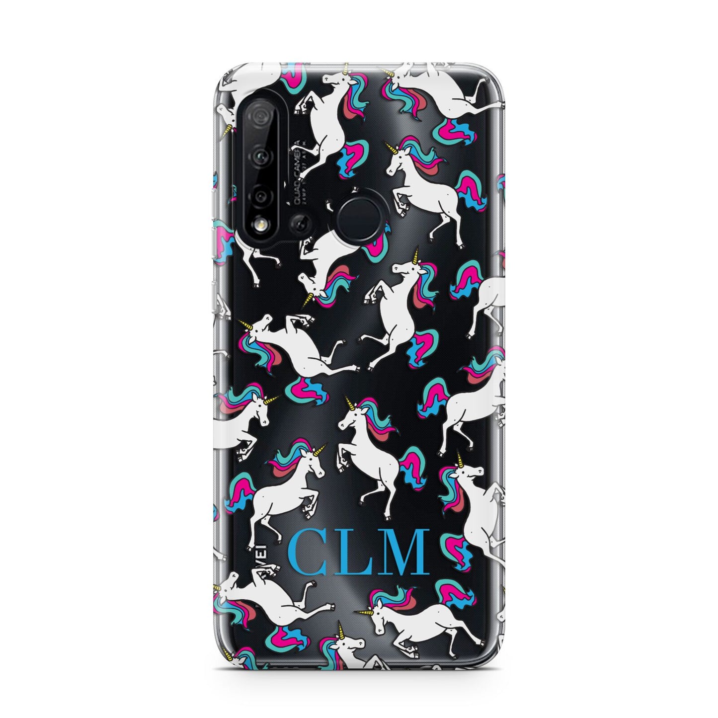 Personalised Unicorn Monogrammed Huawei P20 Lite 5G Phone Case