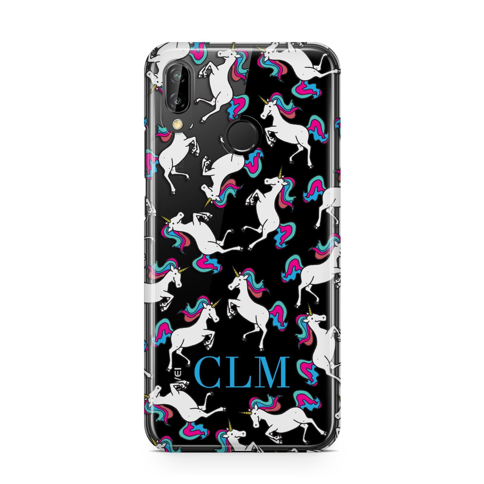 Personalised Unicorn Monogrammed Huawei P20 Lite Phone Case