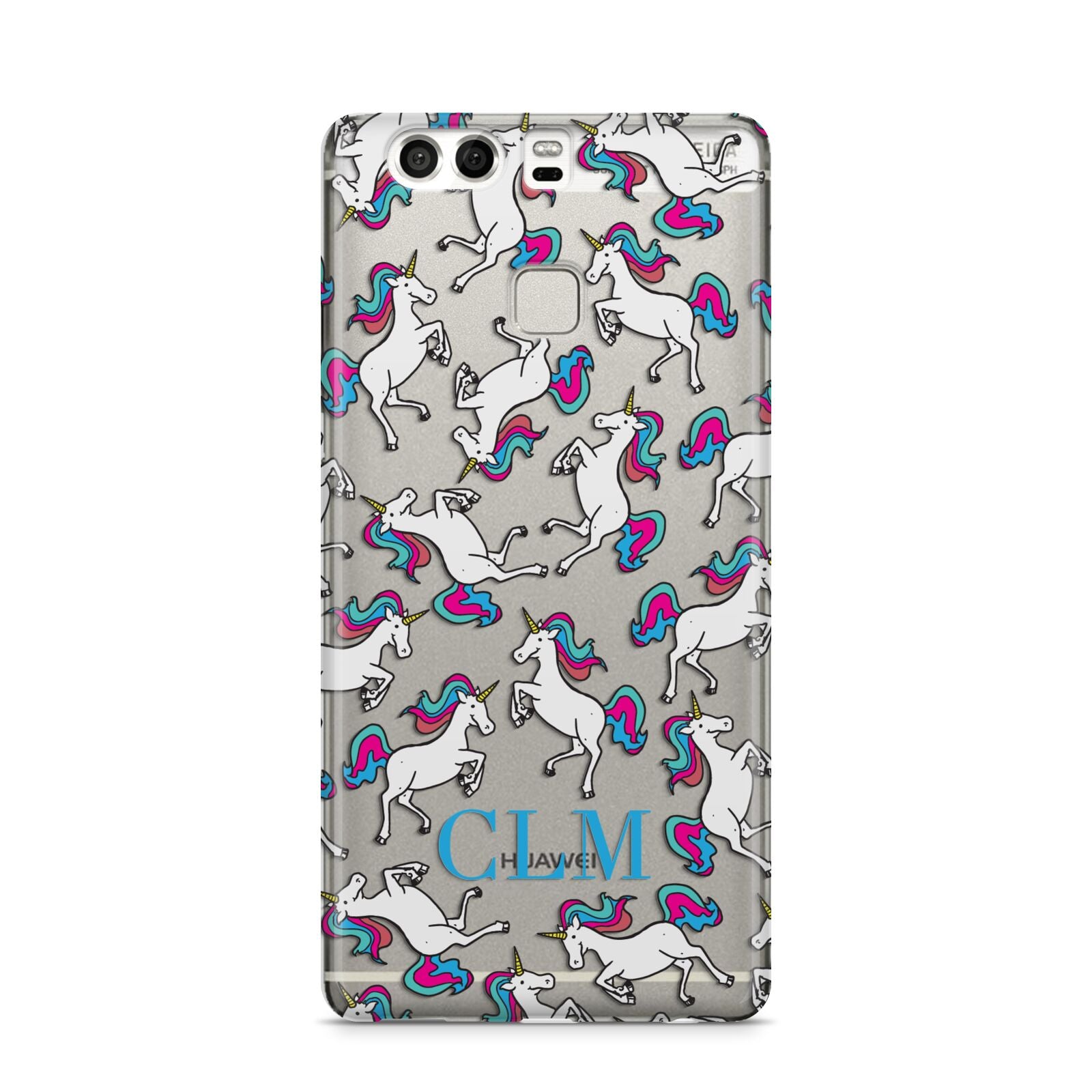 Personalised Unicorn Monogrammed Huawei P9 Case