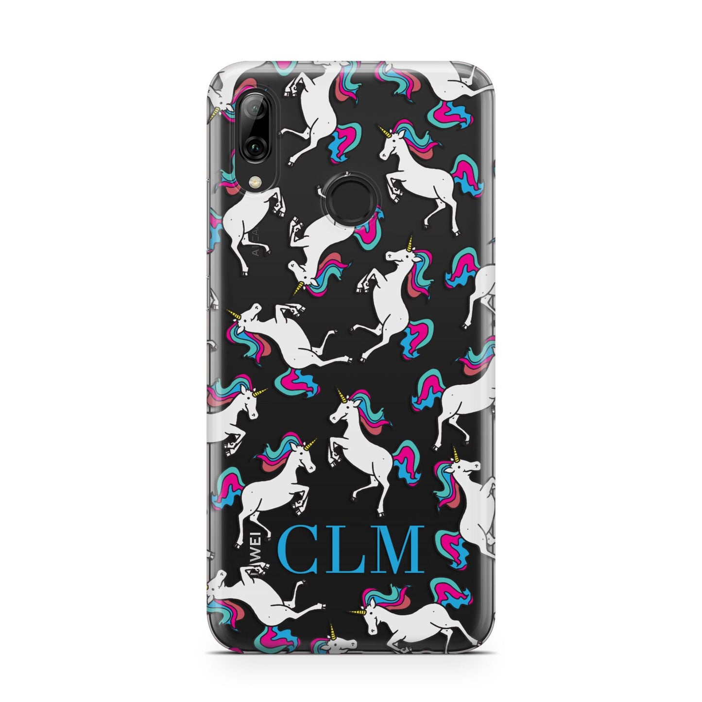 Personalised Unicorn Monogrammed Huawei Y7 2019