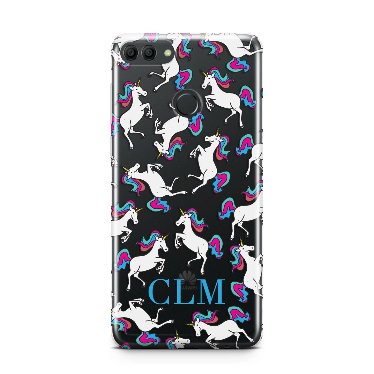 Personalised Unicorn Monogrammed Huawei Y9 2018