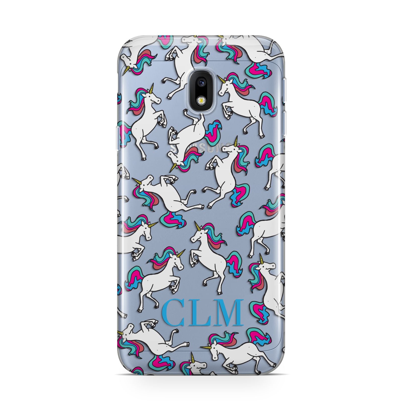 Personalised Unicorn Monogrammed Samsung Galaxy J3 2017 Case