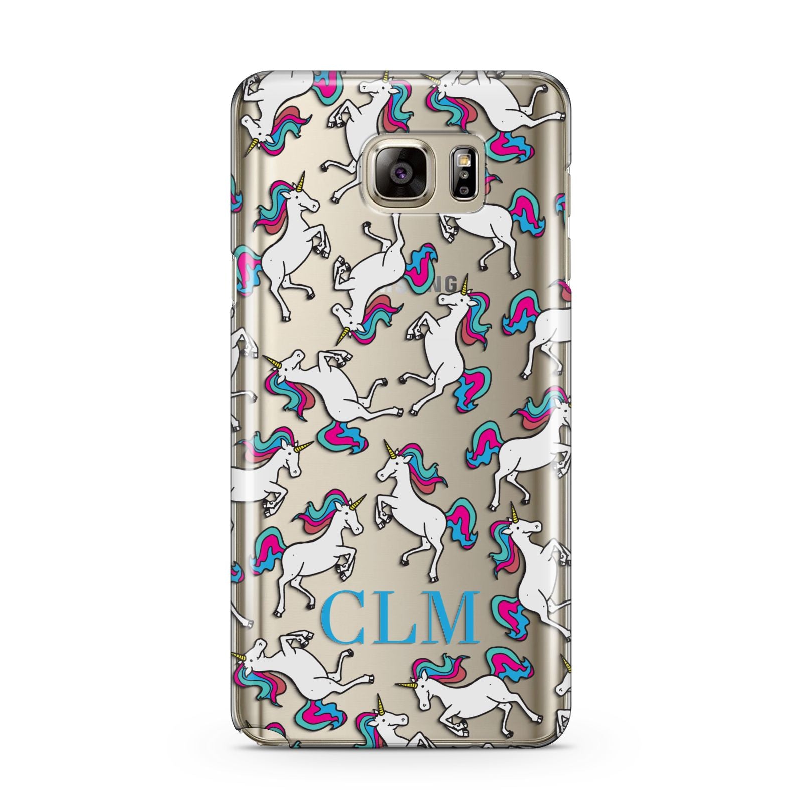 Personalised Unicorn Monogrammed Samsung Galaxy Note 5 Case