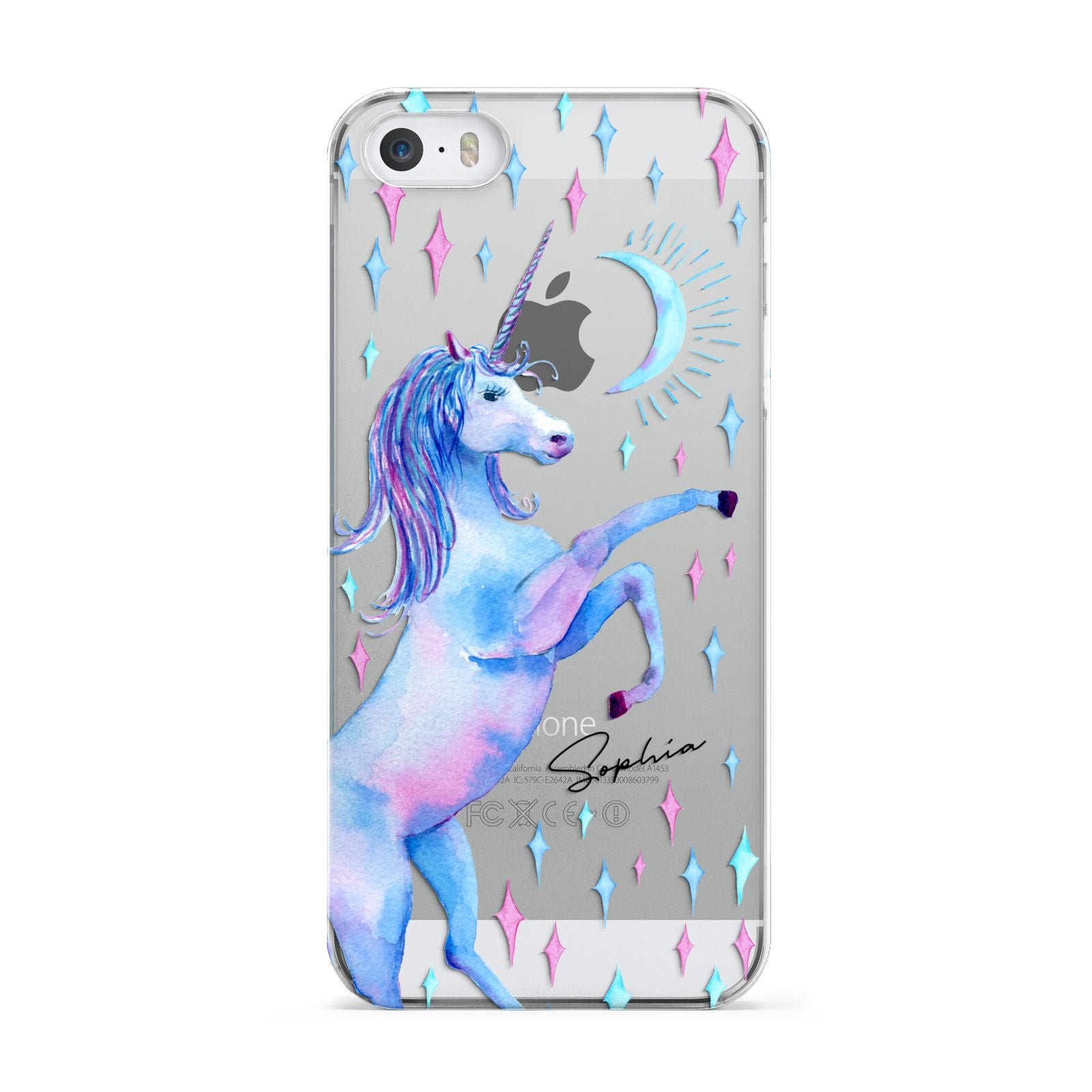 Personalised Unicorn Name Apple iPhone 5 Case
