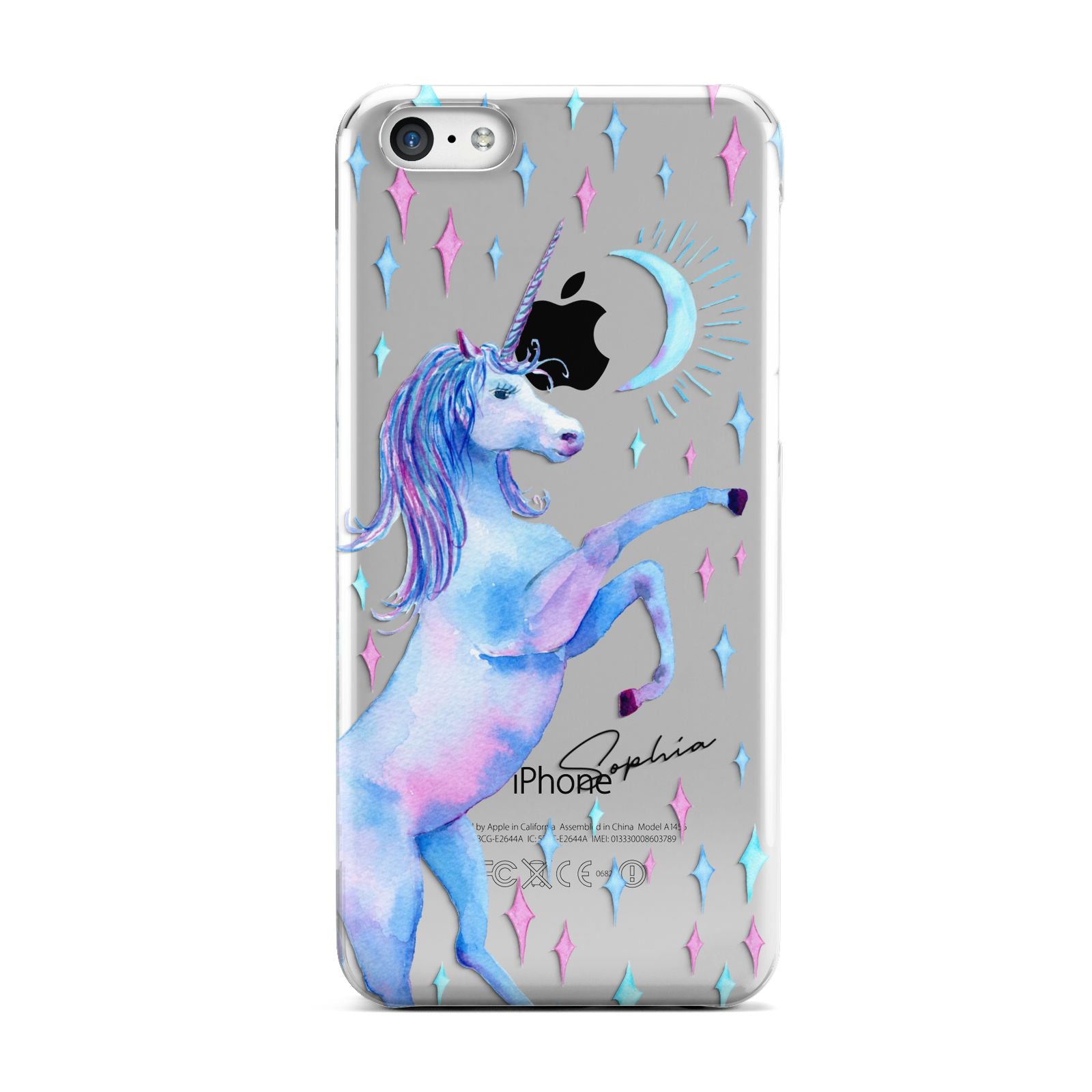 Personalised Unicorn Name Apple iPhone 5c Case