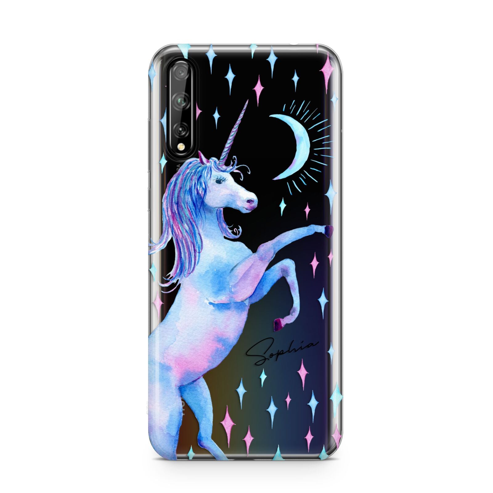 Personalised Unicorn Name Huawei Enjoy 10s Phone Case