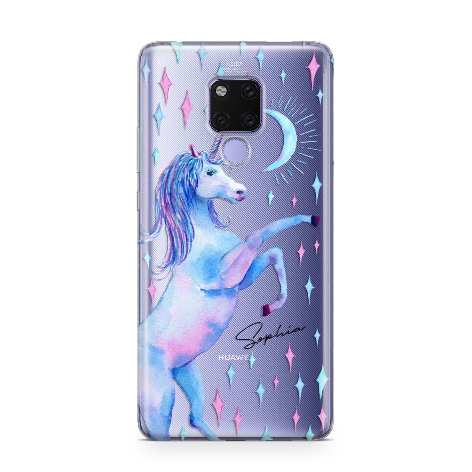 Personalised Unicorn Name Huawei Mate 20X Phone Case