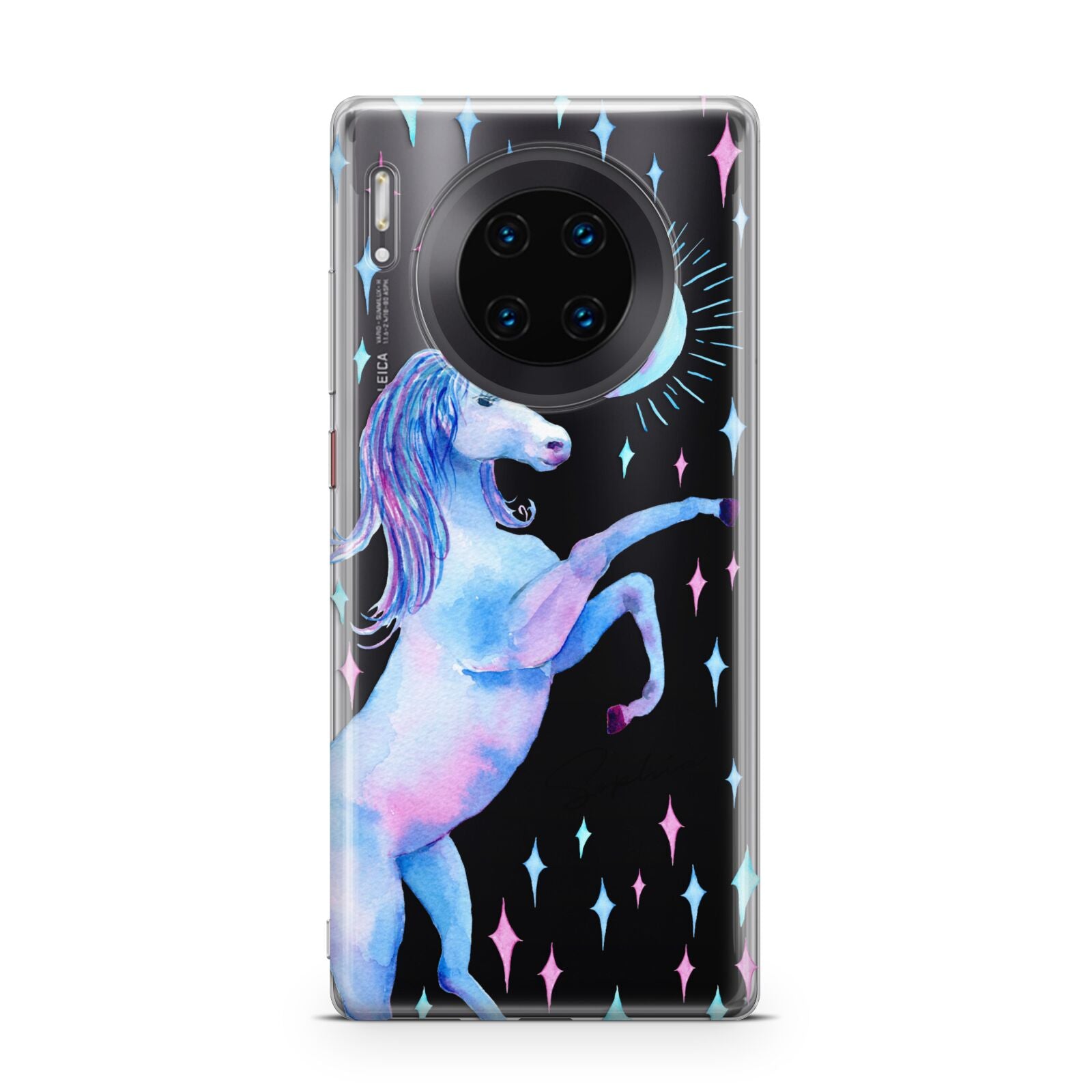 Personalised Unicorn Name Huawei Mate 30 Pro Phone Case