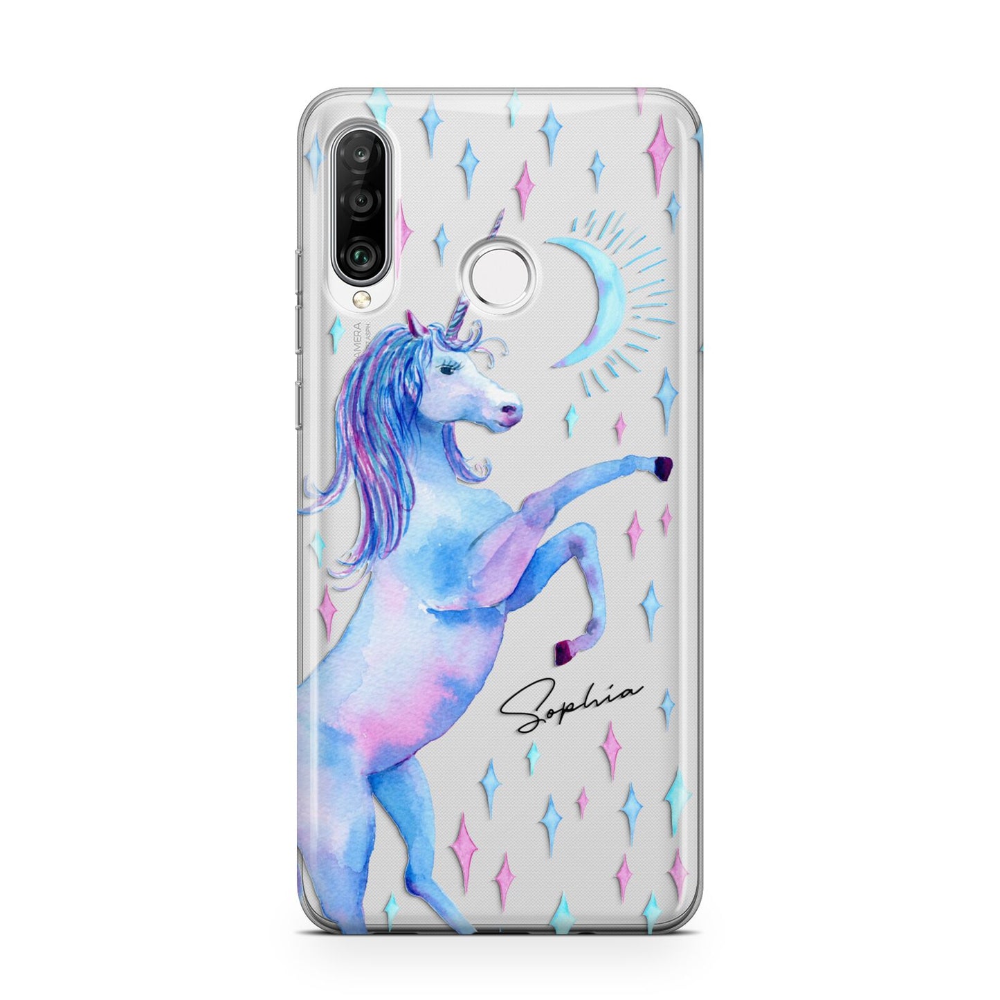 Personalised Unicorn Name Huawei P30 Lite Phone Case
