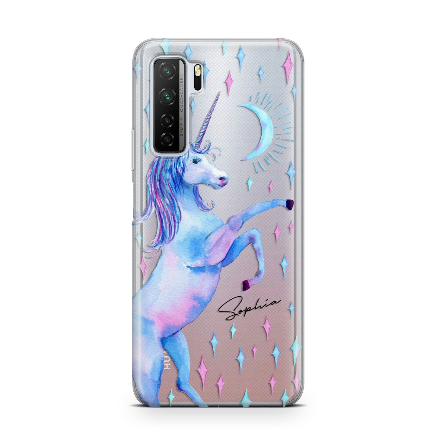 Personalised Unicorn Name Huawei P40 Lite 5G Phone Case