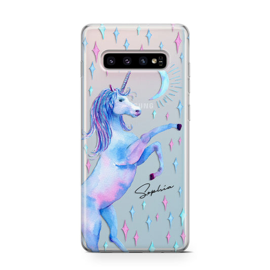 Personalised Unicorn Name Protective Samsung Galaxy Case