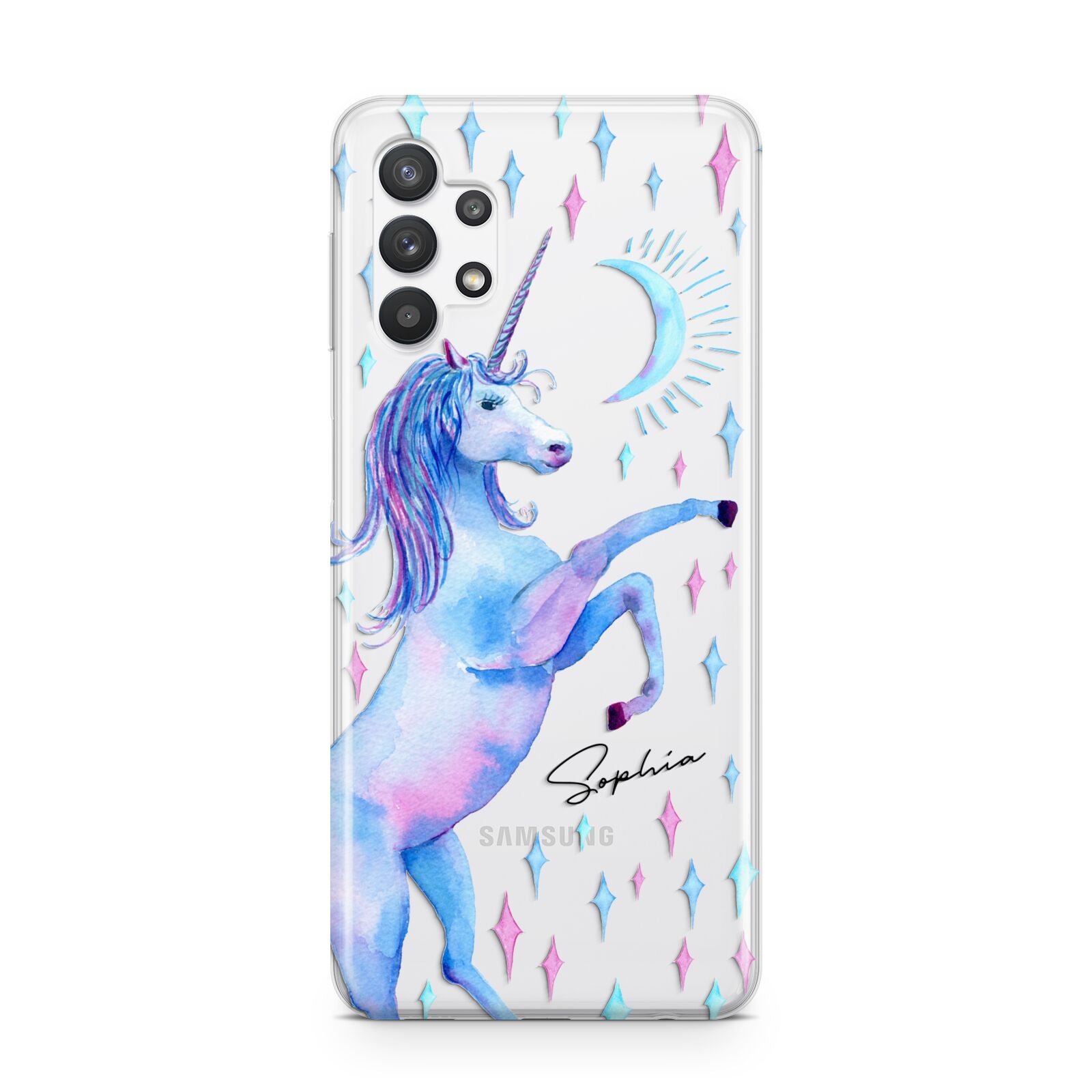 Personalised Unicorn Name Samsung A32 5G Case