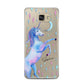 Personalised Unicorn Name Samsung Galaxy A5 2016 Case on gold phone