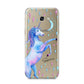 Personalised Unicorn Name Samsung Galaxy A5 2017 Case on gold phone