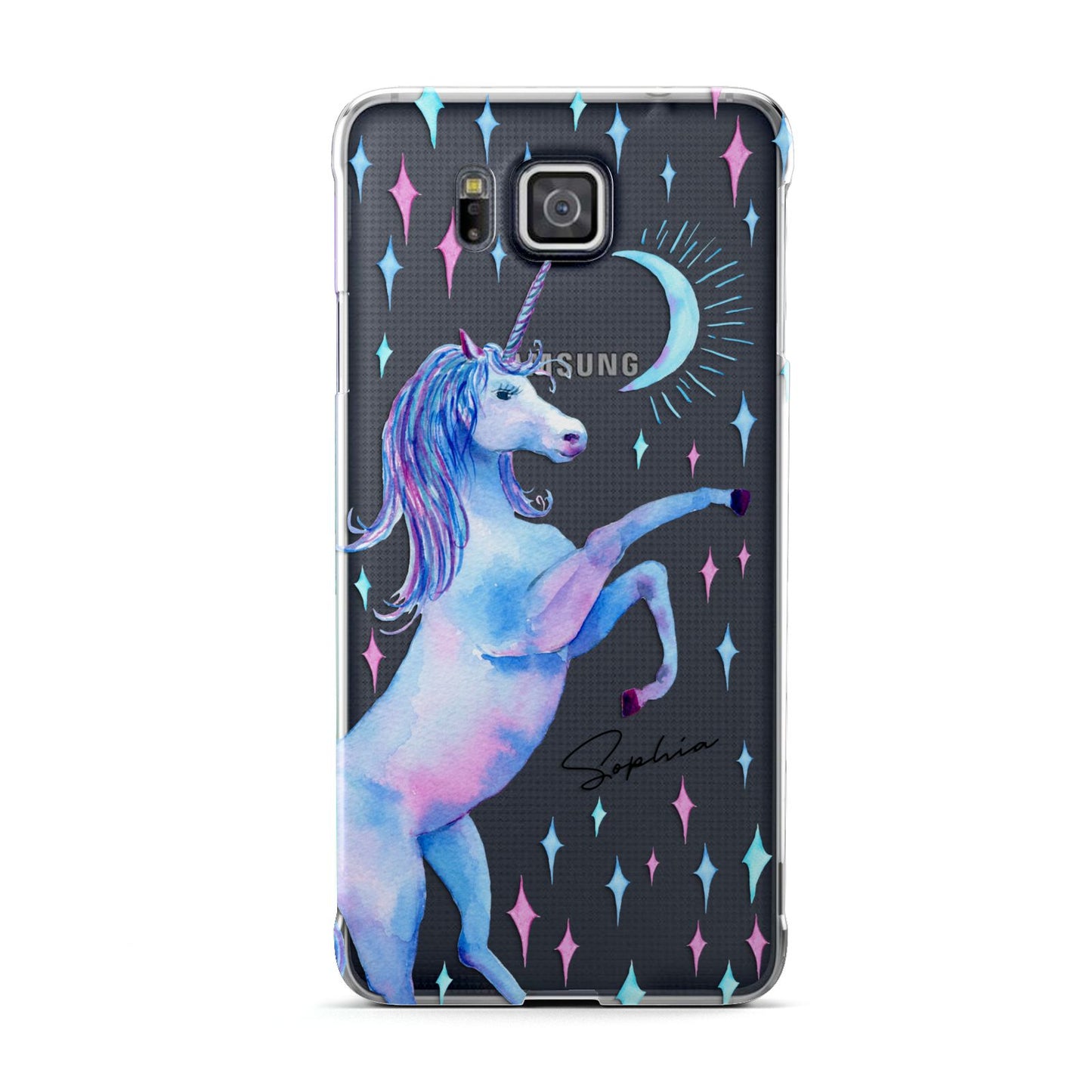 Personalised Unicorn Name Samsung Galaxy Alpha Case