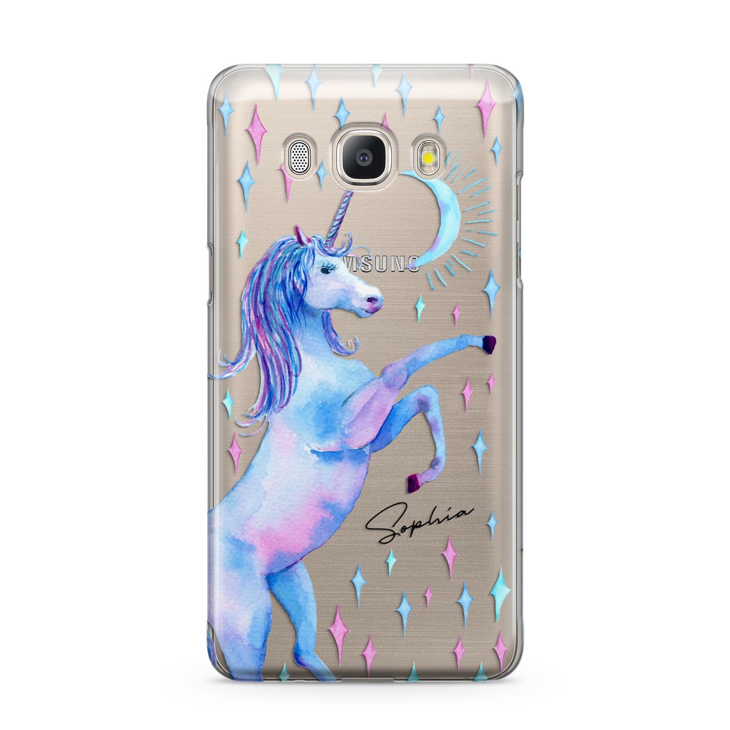 Personalised Unicorn Name Samsung Galaxy J5 2016 Case