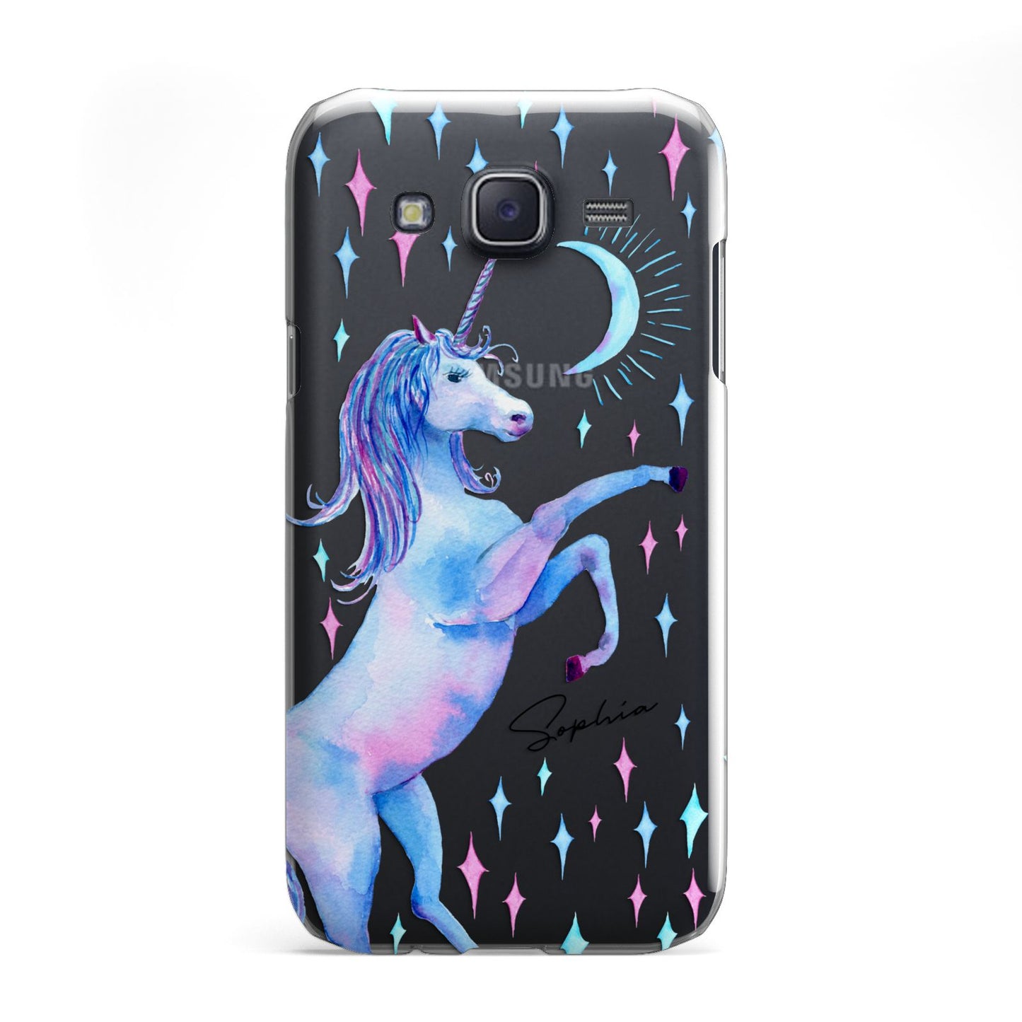 Personalised Unicorn Name Samsung Galaxy J5 Case