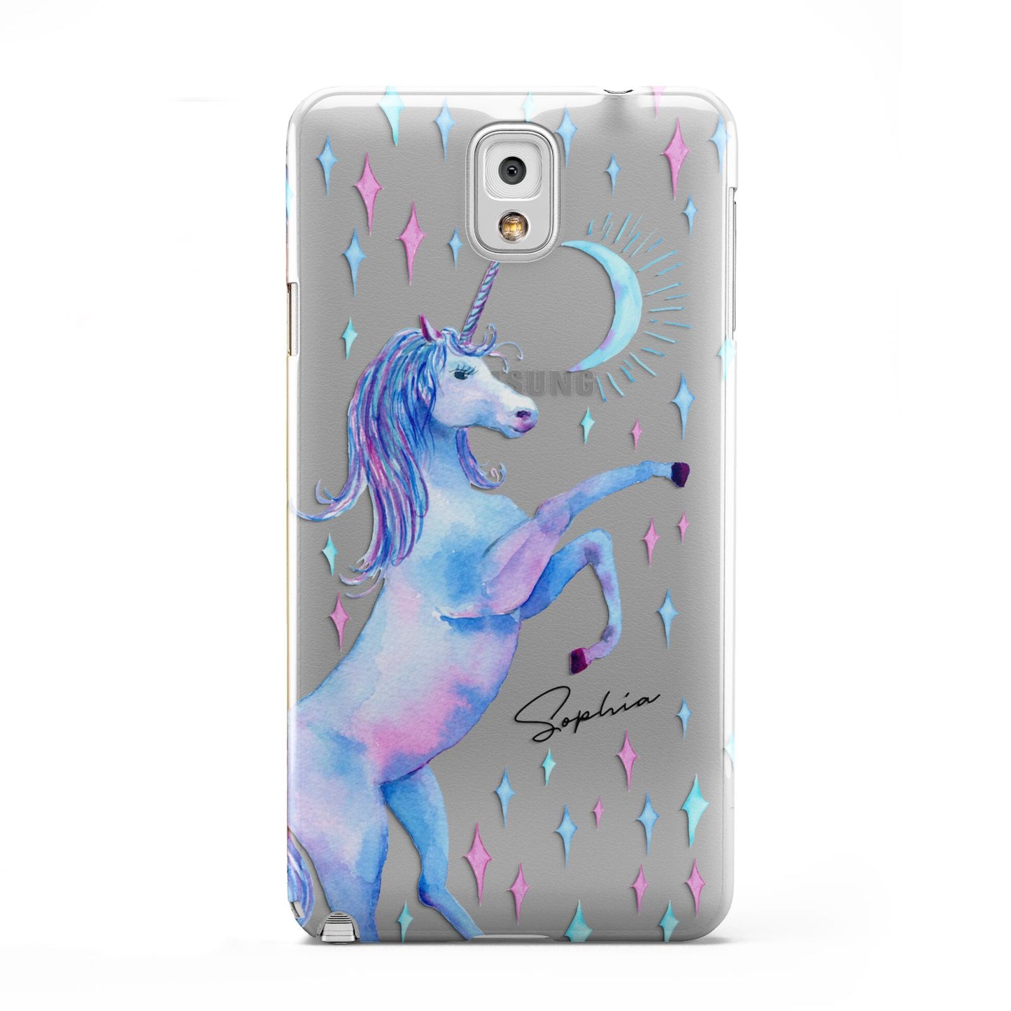 Personalised Unicorn Name Samsung Galaxy Note 3 Case
