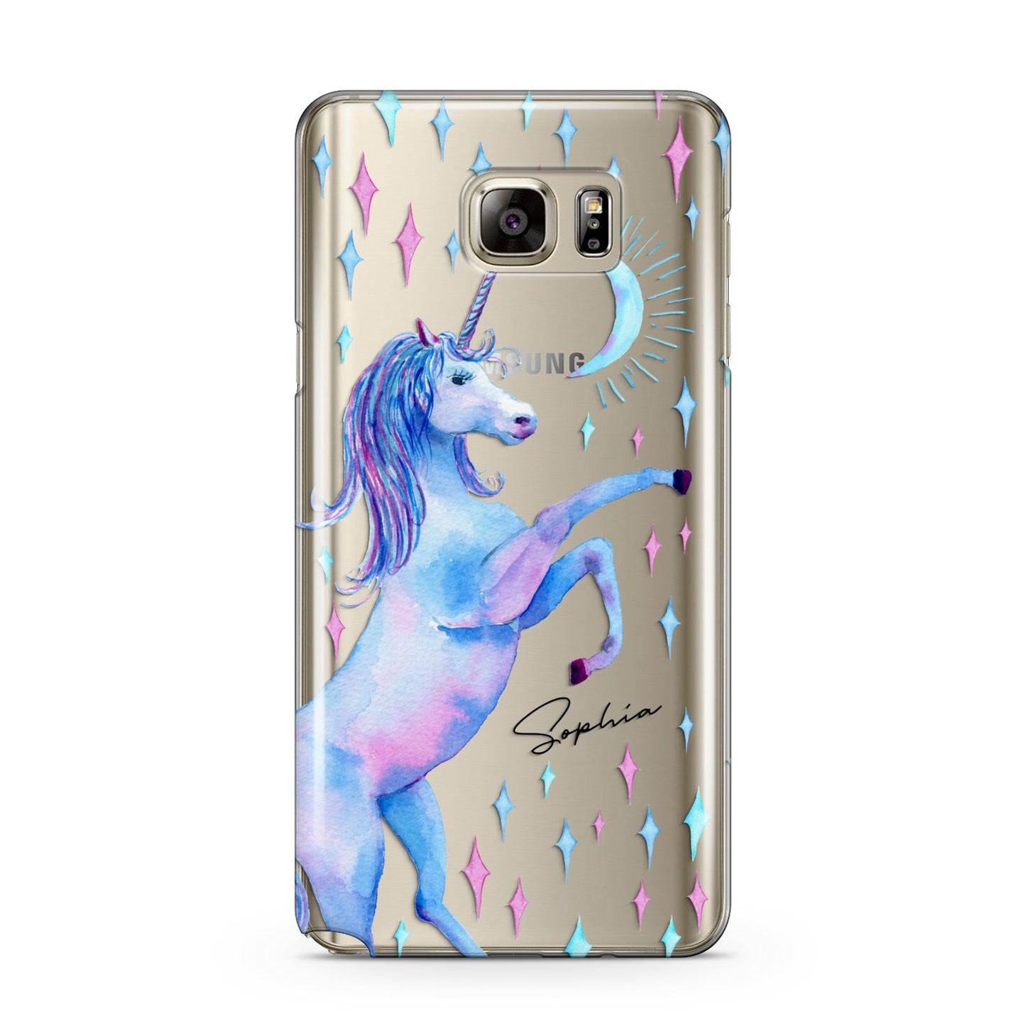 Personalised Unicorn Name Samsung Galaxy Note 5 Case