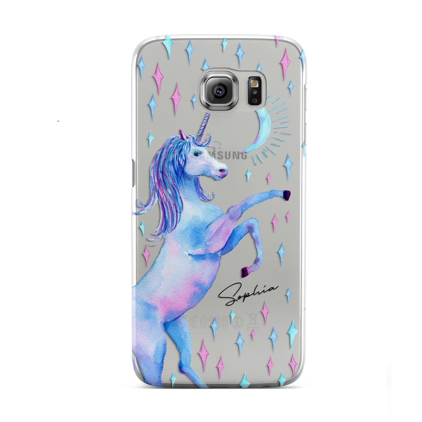 Personalised Unicorn Name Samsung Galaxy S6 Case