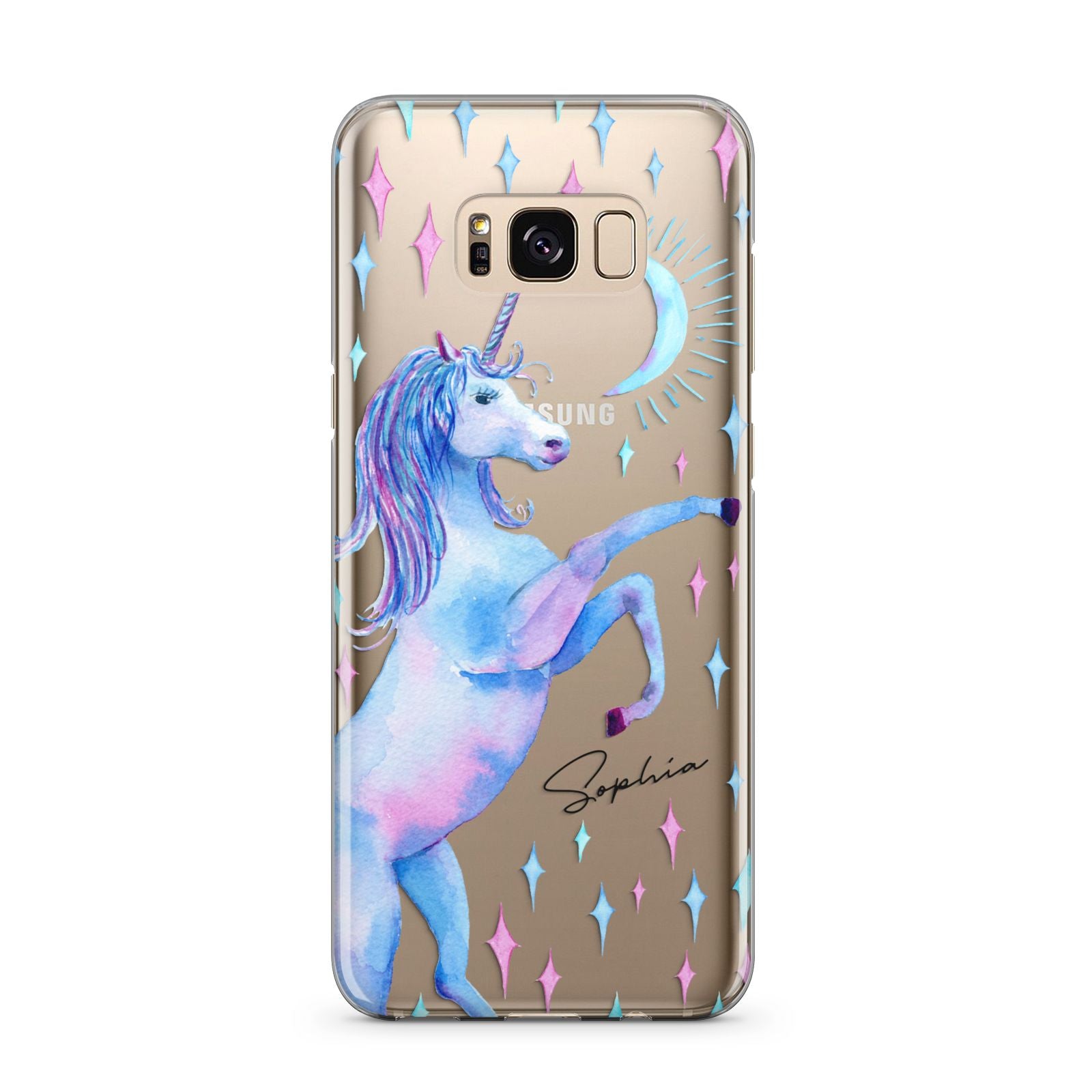 Personalised Unicorn Name Samsung Galaxy S8 Plus Case