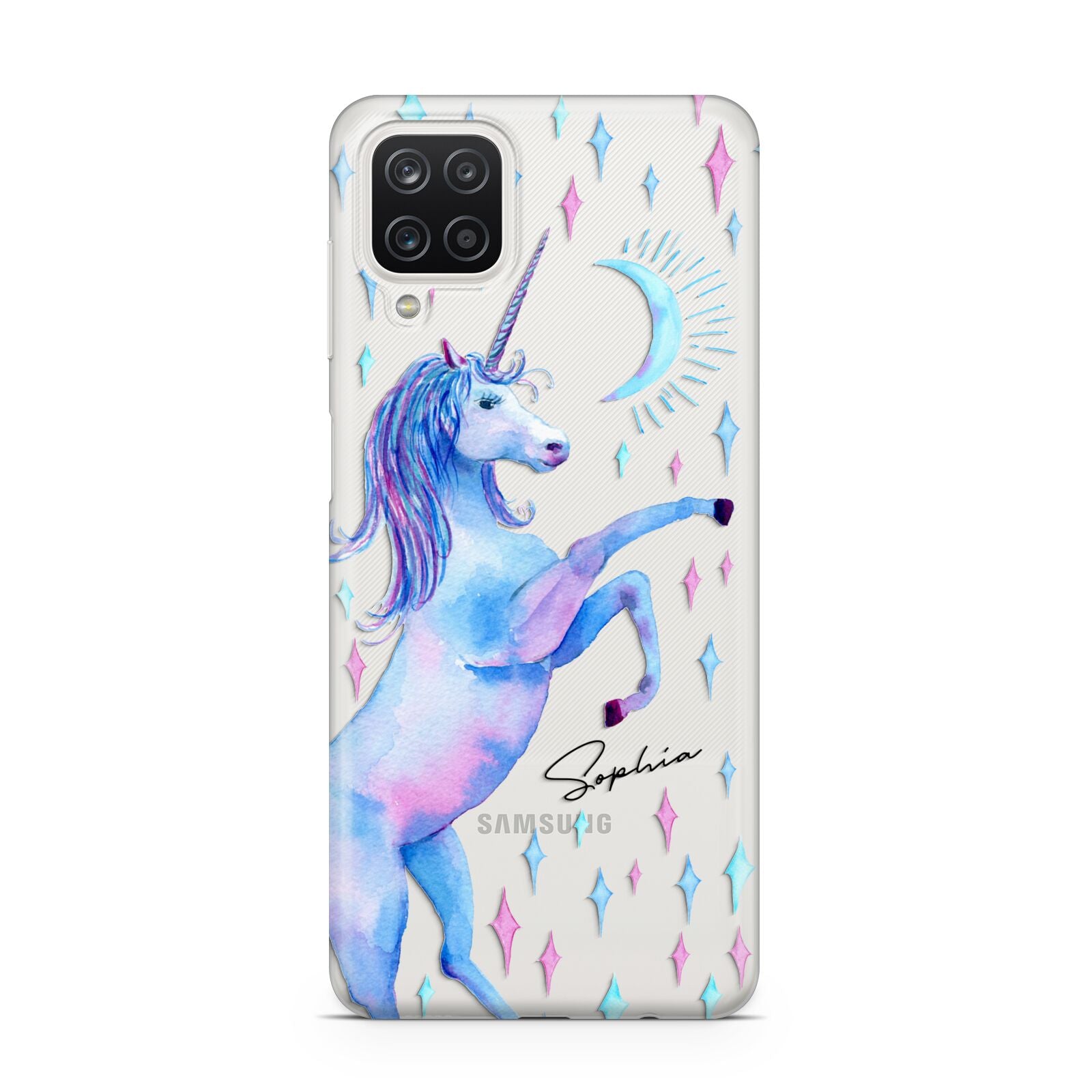 Personalised Unicorn Name Samsung M12 Case