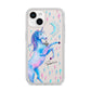 Personalised Unicorn Name iPhone 14 Clear Tough Case Starlight