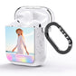 Personalised Unicorn Stars Photo AirPods Glitter Case Side Image