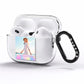 Personalised Unicorn Stars Photo AirPods Pro Clear Case Side Image