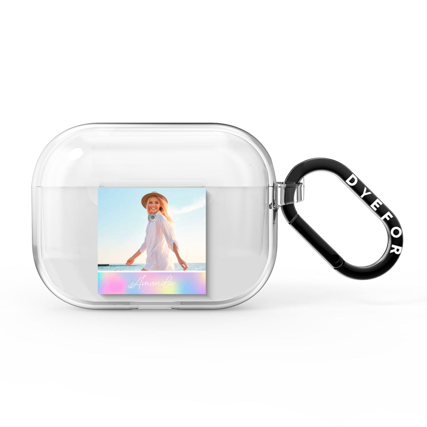 Personalised Unicorn Stars Photo AirPods Pro Clear Case