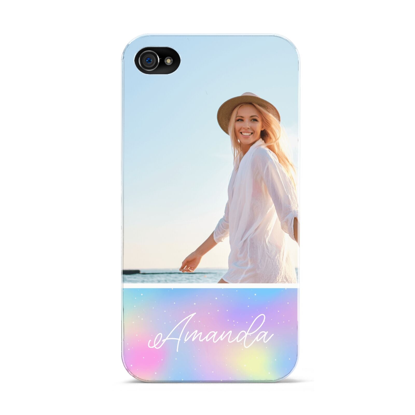 Personalised Unicorn Stars Photo Apple iPhone 4s Case